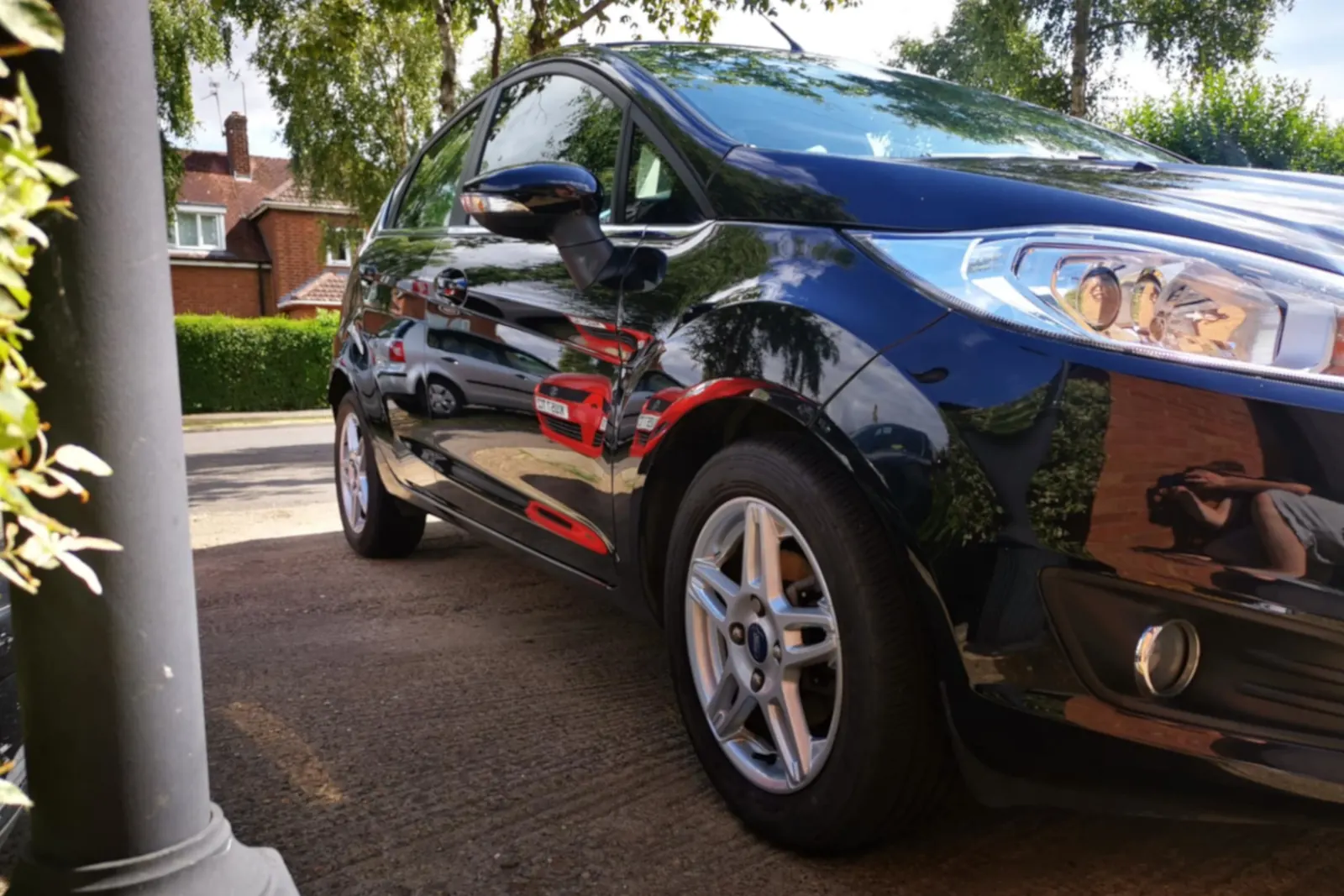 Fiesta after vehicle cleaning